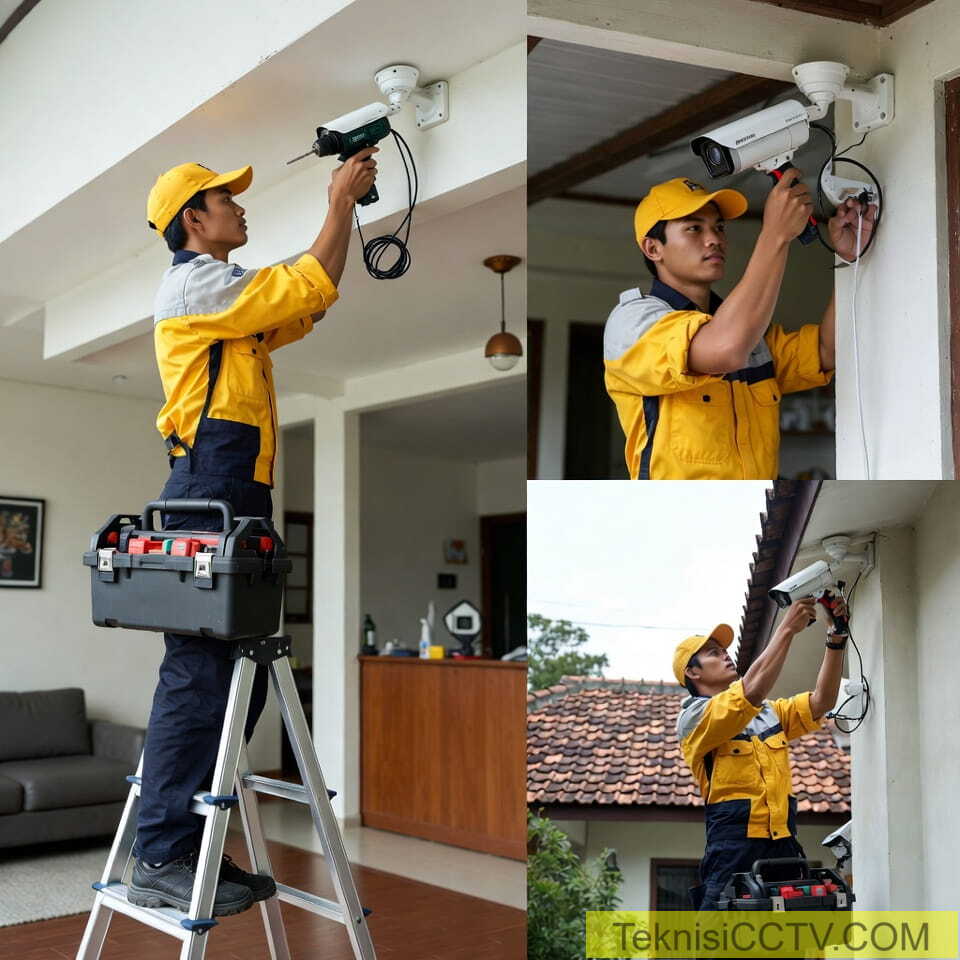 Proses Pemasangan CCTV di Wonogiri