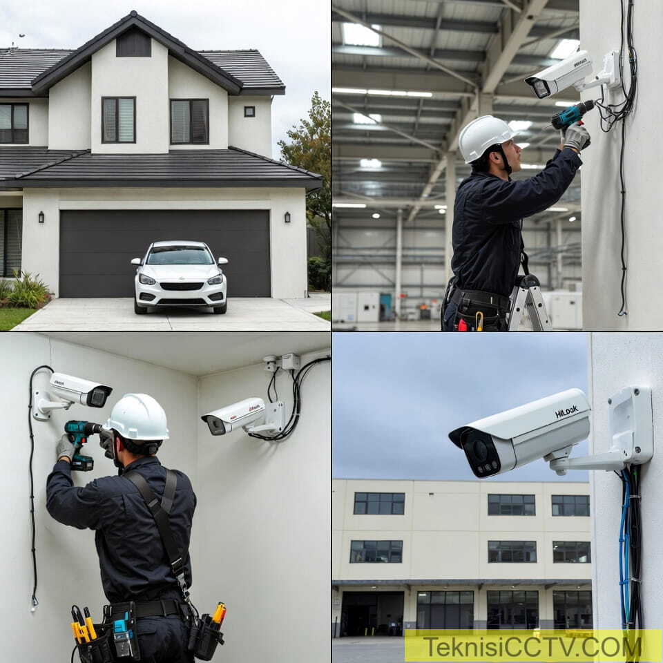 Foto Teknisi Wonogiri Pemasangan CCTV