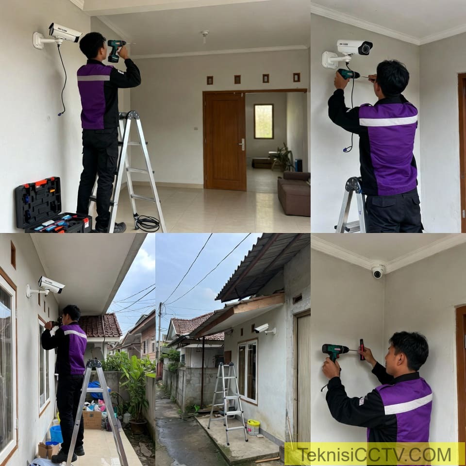Foto Teknisi Depok Pemasangan CCTV