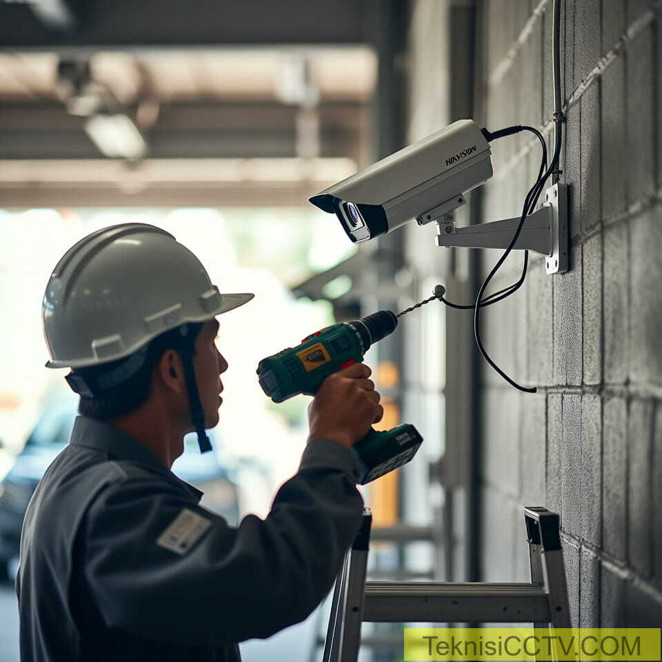 Proses Pemasangan CCTV di Pati