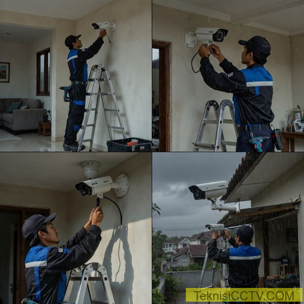 Proses Pemasangan CCTV di Bekasi Kota