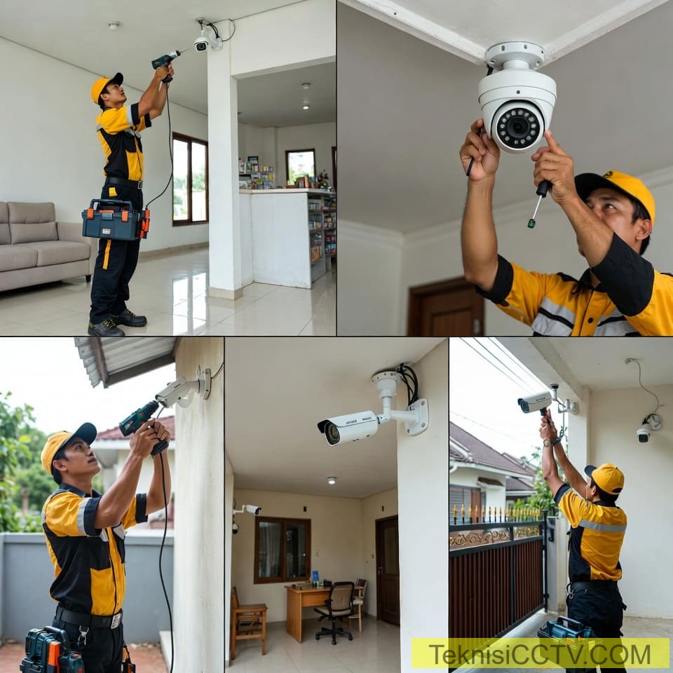 Foto Teknisi Bekasi Kota Pemasangan CCTV