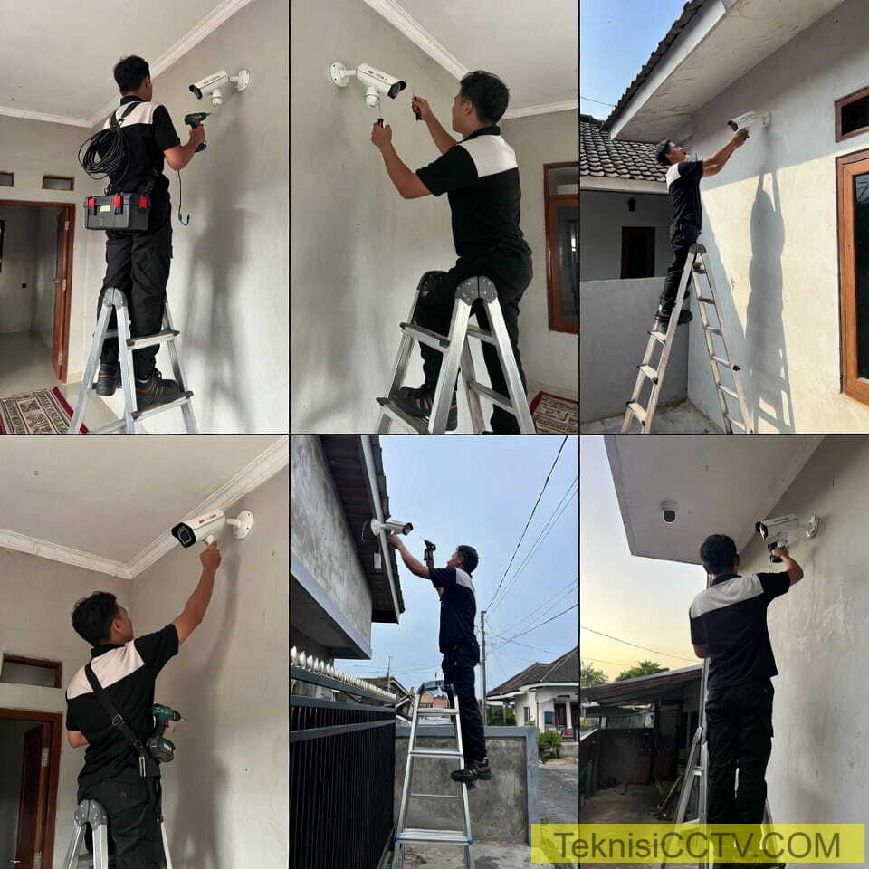 Foto Teknisi Jawa Tengah Pemasangan CCTV