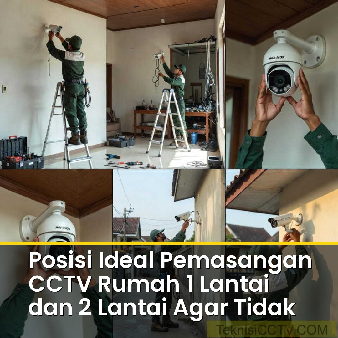 Posisi Ideal Pemasangan CCTV Rumah 1 Lantai dan 2 Lantai Agar Tidak Ada Area Gelap