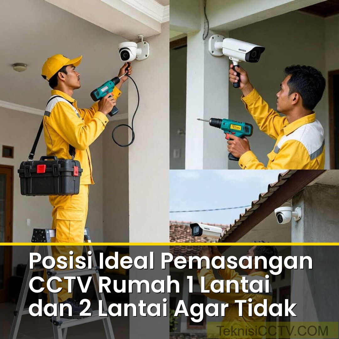 Posisi Ideal Pemasangan CCTV Rumah 1 Lantai dan 2 Lantai Agar Tidak Ada Area Gelap