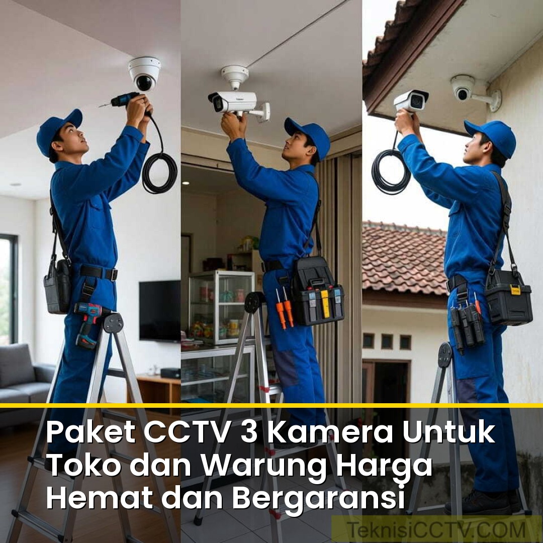 Paket CCTV 3 Kamera Untuk Toko dan Warung Harga Hemat dan Bergaransi